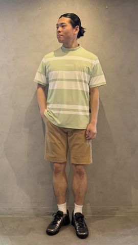 MEN'S PANEL STRIPE HIGHNECK（リラックスフィット）（メンズ パネル