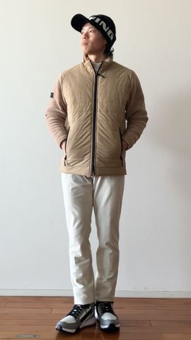 MEN'S WINDBLOCK MOLE YARN KNIT BLOUSON（メンズ ウィンド