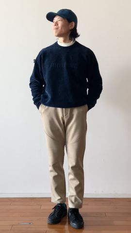 MEN'S WARM LOGO LINE PANTS（メンズ ウォーム ロゴラインパンツ