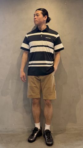 MEN'S PANEL STRIPE POLO （リラックスフィット）（メンズ パネル
