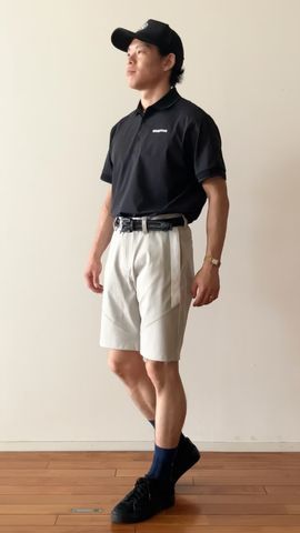 新品　BRIEFING MENS LOGO LINE SHORT PANTS MEN'S LOGO LINE SHORT PANTS（メンズロゴラインショートパンツ