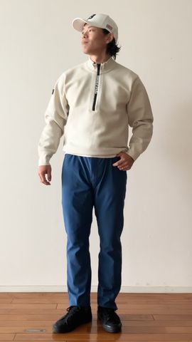 MEN'S WR KNIT HALFZIP TOP（メンズ WRニット ハーフジップ トップ
