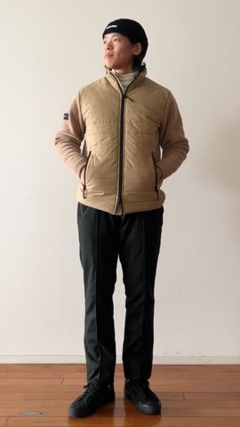 MEN'S WINDBLOCK MOLE YARN KNIT BLOUSON（メンズ ウィンドブロック