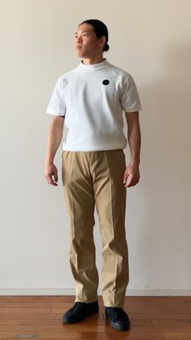 CE MEN'S WAFFLE NECK LOGO HIGHNECK （リラックスフィット）（CE