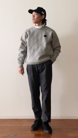 CE MEN'S WR BIAS LOGO CREWNECK KNIT（CE メンズ WR バイアス