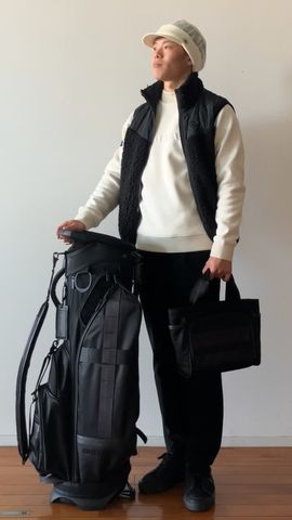 HOL MEN'S STITCH LOGO FAKE LAYERED HIGHNECK（ホリデーメンズ