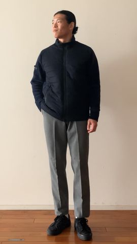 MEN'S WINDBLOCK MOLE YARN KNIT BLOUSON（メンズ ウィンドブロック