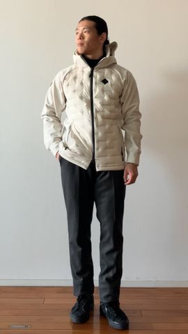 MEN'S HYBRID DOWN PARKA（メンズ ハイブリッド ダウンパーカ