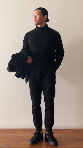 メンズウェア BRIEFING GOLF BOUCLE TURTLE NECK KNIT BRIEFING - 【25AW】 BOUCLE YARN TURTLENECK KNIT / ブークレヤーン