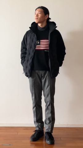 MEN'S HYBRID DOWN PARKA（メンズ ハイブリッド ダウンパーカ