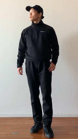 MEN'S WARM 3D LOGO HALFZIP TOP（メンズ ウォーム 3Dロゴ ハーフ