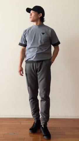 LA MEN'S LOGO RIB HIGHNECK RF（LA メンズロゴリブハイネック