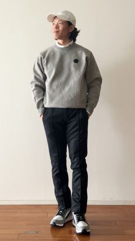 CE MEN'S WR BIAS LOGO CREWNECK KNIT（CE メンズ WR バイアス