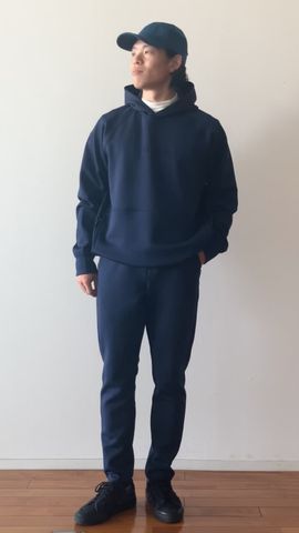 BRIEFING メンズ 3D LOGO SLIM PANTS ネイビー S寸 MEN'S 3D LOGO SLIM PANTS（メンズ 3Dロゴ スリムパンツ（ロング