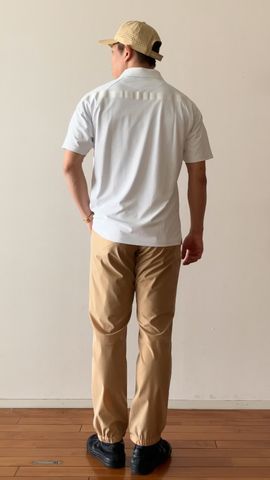 CE MEN'S BACK LOGO LINE POLO（リラックスフィット）（カッティング