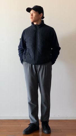 MEN'S WINDBLOCK MOLE YARN KNIT BLOUSON（メンズ ウィンドブロック