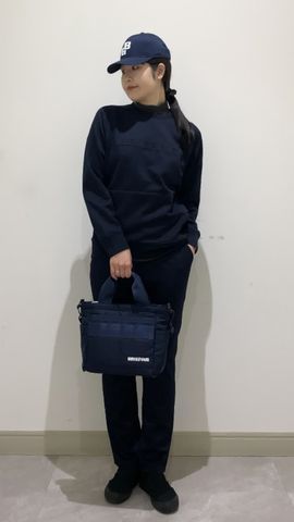 MEN'S STITCHED 3D LOGO SLIM PANTS（メンズ ステッチド 3Dロゴ スリム