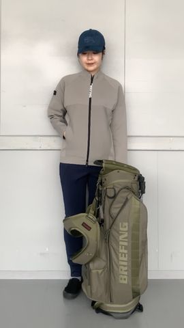 BRIEFING 3Dロゴパンツ　S カーキ MEN'S 3D LOGO SLIM PANTS（メンズ 3Dロゴ スリムパンツ（ロングパンツ