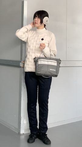 MEN'S HYBRID DOWN CREWNECK（メンズ ハイブリッド ダウンクルーネック