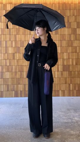 【実使用無し】BRIEFING 傘 アンブレラ ホワイト BRIEFING×HUS AW UMBRELLA（ブリーフィング × ハス AW