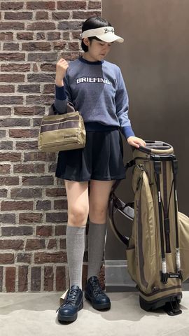 WOMEN'S BIRDS EYE LOGO CREWNECK KNIT（ウィメンズ バーズアイ