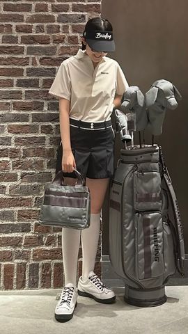 BRIEFING GOLF＊ストライププリーツショートパンツ ストレッチ ストライプ プリーツ ショートパンツ レディス
