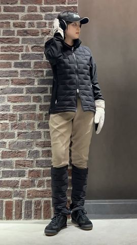 WOMEN'S HYBRID DOWN LEG WARMER（ウィメンズハイブリッドダウンレッグ