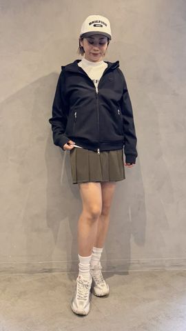 WOMEN'S WR NYLON 3D LOGO PLEATED SKIRT（ウィメンズ ウォーターR