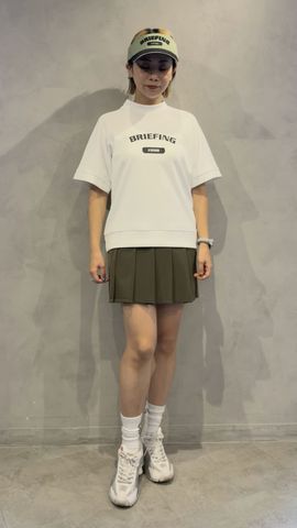 WOMEN'S WR NYLON 3D LOGO PLEATED SKIRT（ウィメンズ ウォーターR