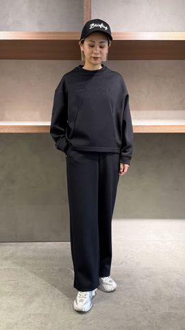 未使用！BRIEFING 3Dロゴ セーター オリーブサイズLレディース WOMEN'S STITCHED 3D LOGO CREWNECK TOP（ウィメンズ ステッチド 3D