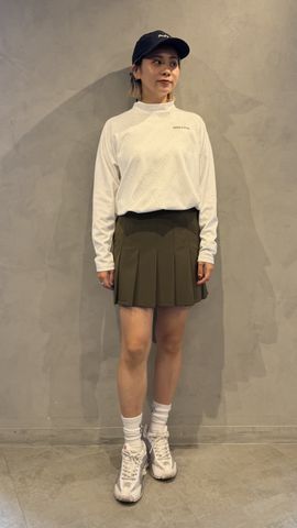 WOMEN'S WR NYLON 3D LOGO PLEATED SKIRT（ウィメンズ ウォーターR
