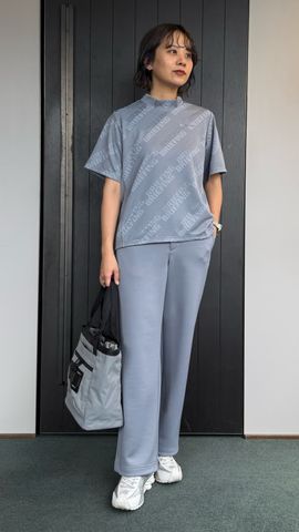 WOMEN'S STITCHED 3D LOGO WIDE TRACK PANTS（ウィメンズ ステッチド
