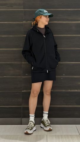 WOMEN'S MINI 3D LOGO HIGHNECK RF（リラックスフィット