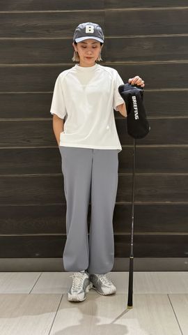WOMEN'S STITCHED 3D LOGO WIDE TRACK PANTS（ウィメンズ ステッチド
