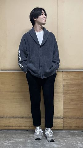 LW KNIT SHAWL COLLAR CARDIGAN（LW ニット ショールカラー