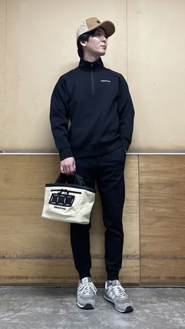 早いもの勝ち❗️ BRIEFING 3Dメンズハーフジップ M ベージュ BRIEFING - 【25SS】 MEN'S 3D LOGO HALFZIP TOP / 3Dロゴ ストレッチ