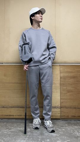 MEN'S WARM LOGO LINE CREWNECK（メンズ ウォーム ロゴライン クルー