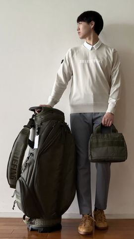 MEN'S STITCHED 3D LOGO SLIM PANTS（メンズ ステッチド 3Dロゴ スリム