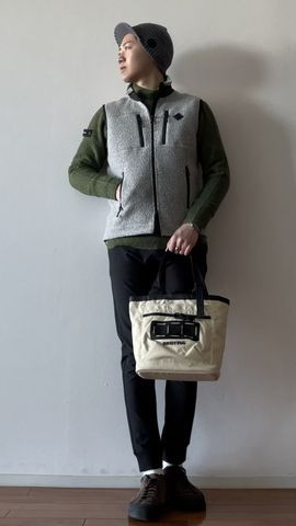 MEN'S WOOL BOA VEST（メンズ ウールボアベスト（ボア・フリース