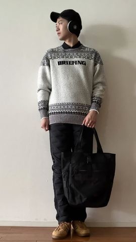 メンズウェア BRIEFING HOL MENS WOOL GAUZE CREW NECK BRIEFING HOL MENS WOOL GAUZE CREW NECK