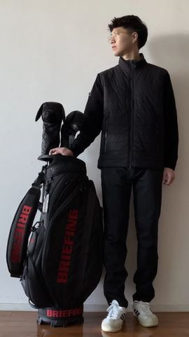 ブリーフィングゴルフWINDBLOCK KNIT BLOUSON M ブリーフィングゴルフ】MENS WINDBLOCK KNIT BLOUSON