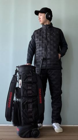 BRIEFING ブラック ダウンベスト サイズＬ BRIEFING ダウンベスト ベスト 「BRIEFING GOLF／ブリーフィングゴルフ