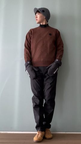 新品　BRIEFING CE BIAS LOGO CREWNECK KNIT M CE MEN'S WR BIAS LOGO CREWNECK KNIT（CE メンズ WR バイアス ロゴ