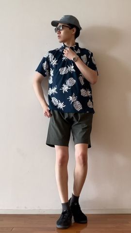CR MEN'S BELTED WIDE SHORT PANTS（CR メンズベルテッドワイド