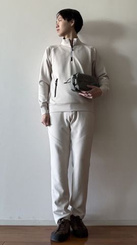 MEN'S 3D LOGO HALFZIP TOP（メンズ 3Dロゴ ハーフジップトップ