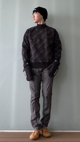 CE MEN'S WR BIAS LOGO CREWNECK KNIT（CE メンズ WR バイアス ロゴ