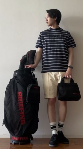MEN'S DOUBLE STRIPE HIGHNECK （リラックスフィット）（メンズ ダブル