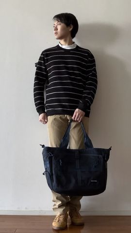 MEN'S WR STRIPE CREWNECK KNIT（メンズ WR ストライプ クルーネック