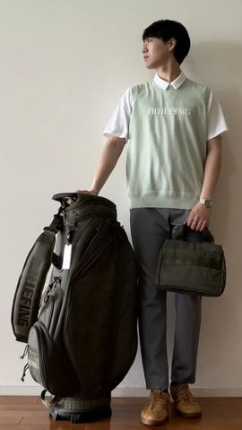 MEN'S STITCHED 3D LOGO SLIM PANTS（メンズ ステッチド 3Dロゴ スリム