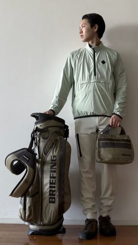 MEN'S POCKETABLE WIND HALFZIP BLOUSON（メンズ ポケッタブル